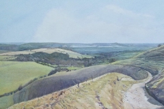 Juggs Lane looking towards Lewes