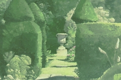 Urn and topiary