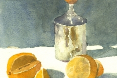 Oranges & coffee frother
